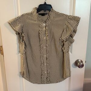 Veronica Beard  Gingham Blouse